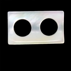Mother-of-pearl rectangle shape - 14 x 8 x 3.5 mm