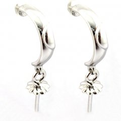 Earrings for pearls from 8 to 11 mm - Silver .925