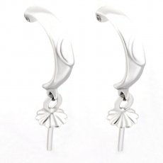 Earrings for pearls from 8 to 11 mm - Silver .925