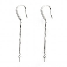 Earrings for pearls from 6 to 11 mm - Silver .925