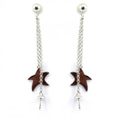 Earrings for pearls from 6 to 10 mm - Silver .925