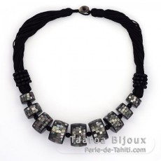 Tahitian Mother-of-pearl necklace - Length = 52 cm