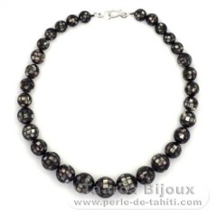 Tahitian Mother-of-pearl necklace - Length = 50 cm