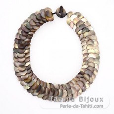 Tahitian Mother-of-pearl necklace - Length = 45 cm