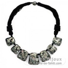 Tahitian Mother-of-pearl necklace - Length = 53 cm