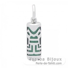 Silver and Aventurine Tiki - 15 mm - Abundance