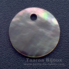 Tahitian mother-of-pearl round shape - 15 mm diameter