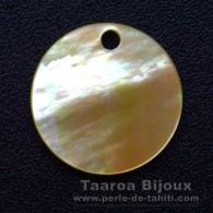 Australien mother-of-pearl round shape - 15 mm diameter