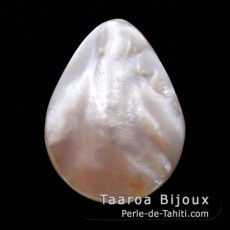 Mother-of-pearl Triangle shape - 20 x 15 mm