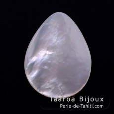 Mother-of-pearl drop shape - 25 x 20 mm