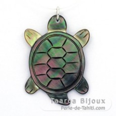Tahitian Mother-of-Pearl Turtle Pendant