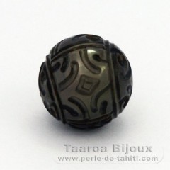 Engraved Tahitian Pearl 12.1 mm