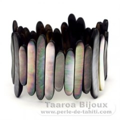 Tahitian Mother-of-pearl bracelet - Diameter = 6 cm