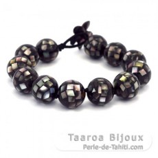 Tahitian Mother-of-pearl bracelet - Length = 19 cm