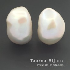 2 Freshwater Pearls Baroque B 12 mm