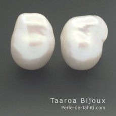 2 Freshwater Pearls Baroque B 12 mm
