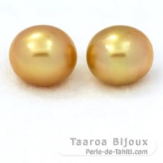 Lot of 2 Australian Pearls Semi-Baroque A+ 11.5 and 11.8 mm