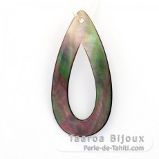 Tahitian Mother-of-pearl drop shape - 38 x 18 mm