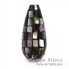 Tahitian Mother-of-pearl drop shape - 35 x 16 mm