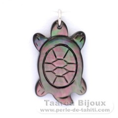Mother-of-Pearl Turtle Pendant - Free Gift for purchases over $349.6