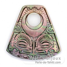 Tahitian Mother-of-Pearl Tiki Pendant