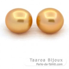 Lot of 2 Australian Pearls Semi-Baroque C 11.5 and 11.7 mm