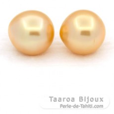 Lot of 2 Australian Pearls Semi-Baroque C 11.5 mm