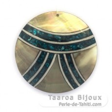 Tahitian Mother-of-pearl round shape - 57 mm