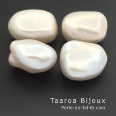 4 Freshwater Pearls Baroque B 13 mm