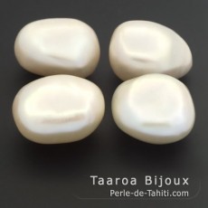 4 Freshwater Pearls Baroque B 13 mm