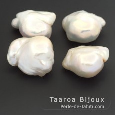 4 Freshwater Pearls Baroque B 16 mm