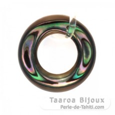 Mother-of-pearl ring shape - 12 mm diameter