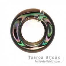 Mother-of-pearl ring shape - 12 mm diameter