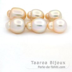 Lot of 15 Australian Pearls Semi-Baroque B/C from 8.5  13.1 mm