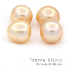 Lot of 4 Australian Pearls Semi-Baroque B/C from 12.5 to 12.9 mm