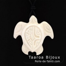 Turtle Pendant in Bone