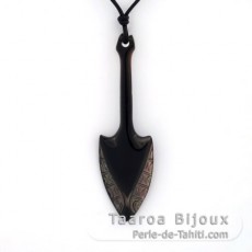 Mother-of-Pearl Pendant and Leather Necklace