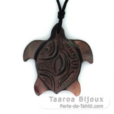 Tahitian Mother-of-Pearl Turtle Pendant