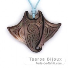 Tahitian Mother-of-Pearl Manta Ray Pendant