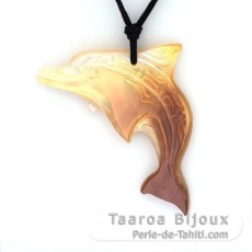 Tahitian Mother-of-Pearl Dolphin Pendant