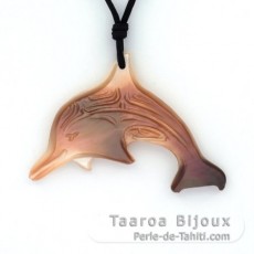Tahitian Mother-of-Pearl Dolphin Pendant