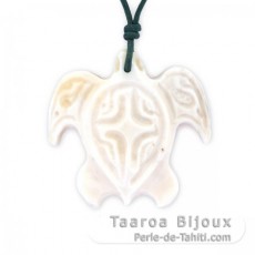 Turtle Pendant in Bone