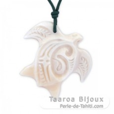 Turtle Pendant in Bone