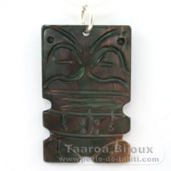 Tahitian Mother-of-Pearl Tiki Pendant