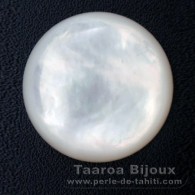 Mother-of-pearl round shape - 20 mm diameter
