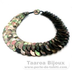Tahitian Mother-of-pearl necklace - Length = 50 cm