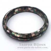 Tahitian Mother-of-pearl bracelet - Diameter = 6 cm