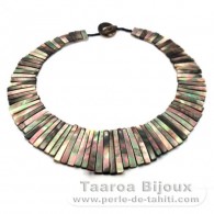 Tahitian Mother-of-pearl necklace - Length = 45 cm