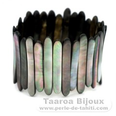 Tahitian Mother-of-pearl bracelet - Diameter = 6 cm