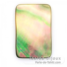 Tahitian mother-of-pearl rectangle shape - 30 x 20 mm